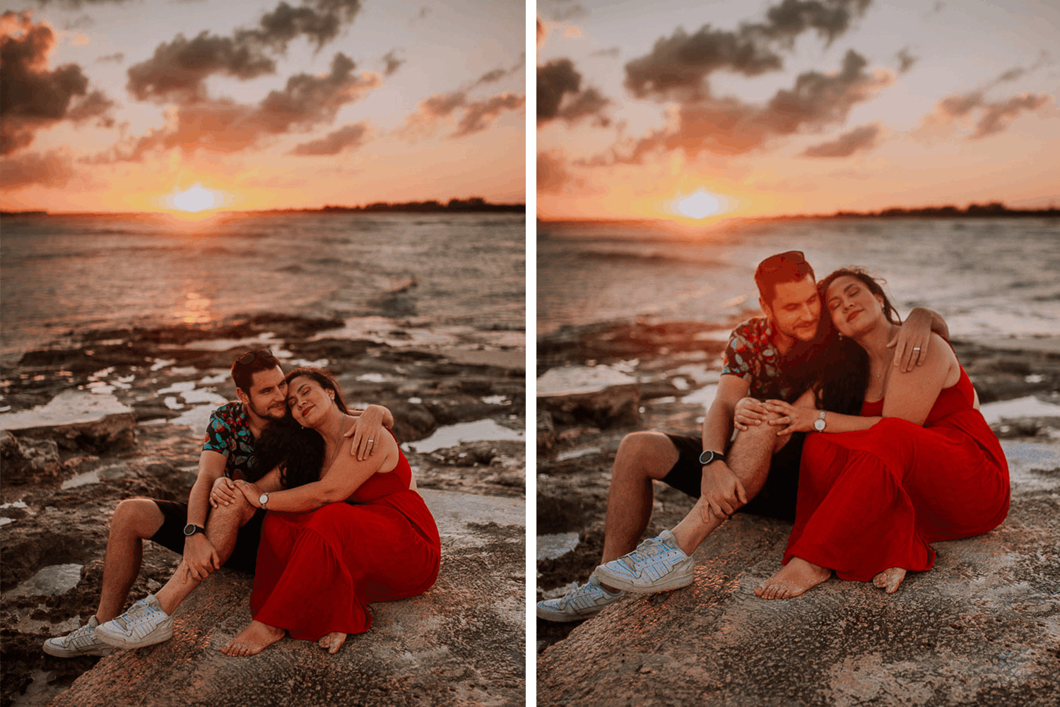 Fotografía de save the date en Cancun por Jesús Amaya fotógrafo de bodas destino en México